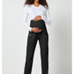 Cherokee Workwear Rechte zwangerschapsbroek met gebreid buikpaneel en 2-way stretch WWE155