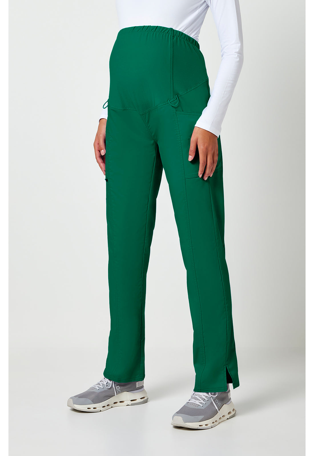 Cherokee Workwear Rechte zwangerschapsbroek met gebreid buikpaneel en 2-way stretch WWE155