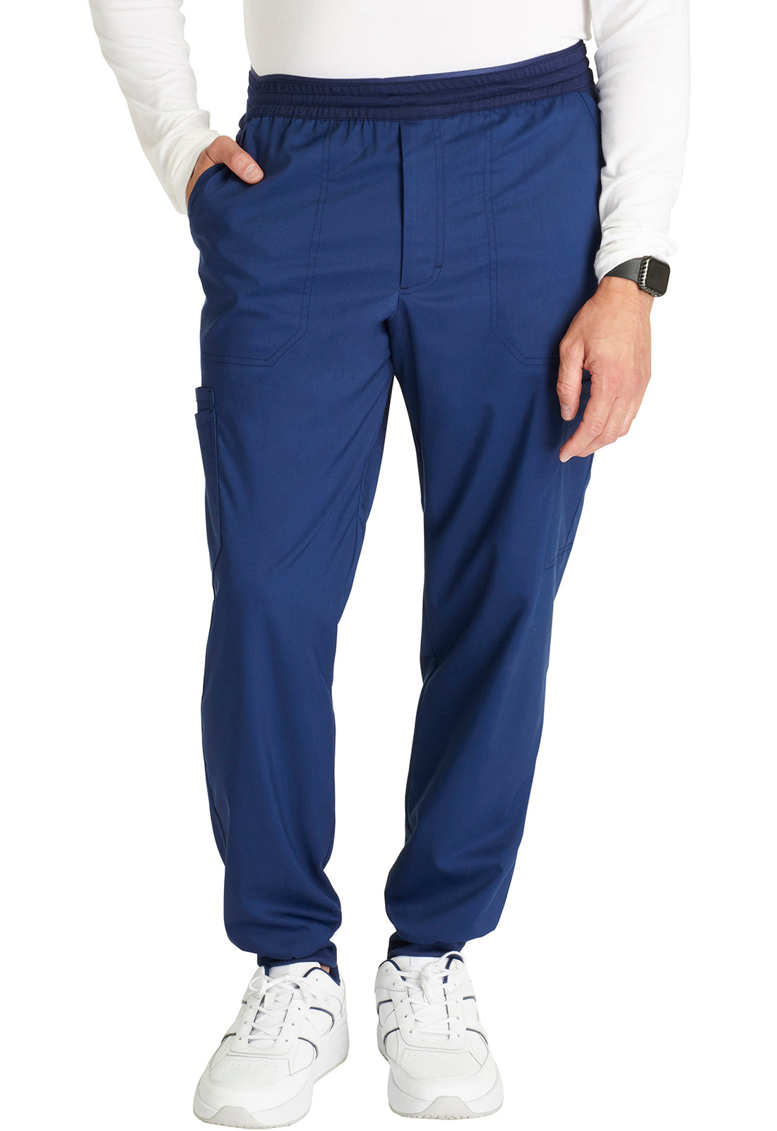 Heren joggingbroek met meshdetails en taps toelopende pijpen WWE251