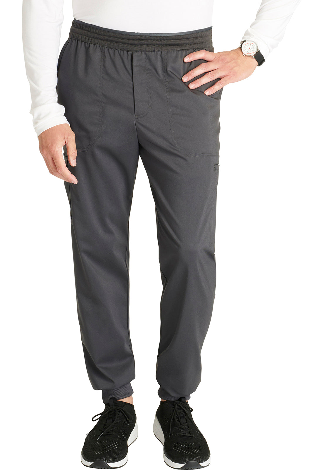 Heren joggingbroek met meshdetails en taps toelopende pijpen WWE251