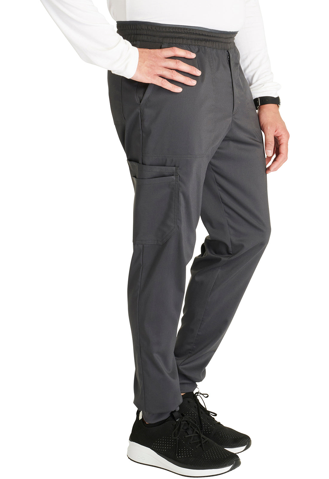 Heren joggingbroek met meshdetails en taps toelopende pijpen WWE251