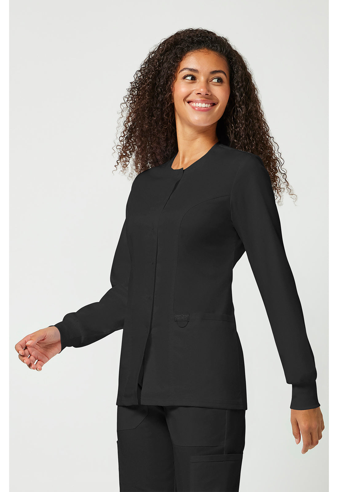 Cherokee Workwear Warming-upjack met drukknoopsluiting met geribde manchetten en 2-way stretch WWE310