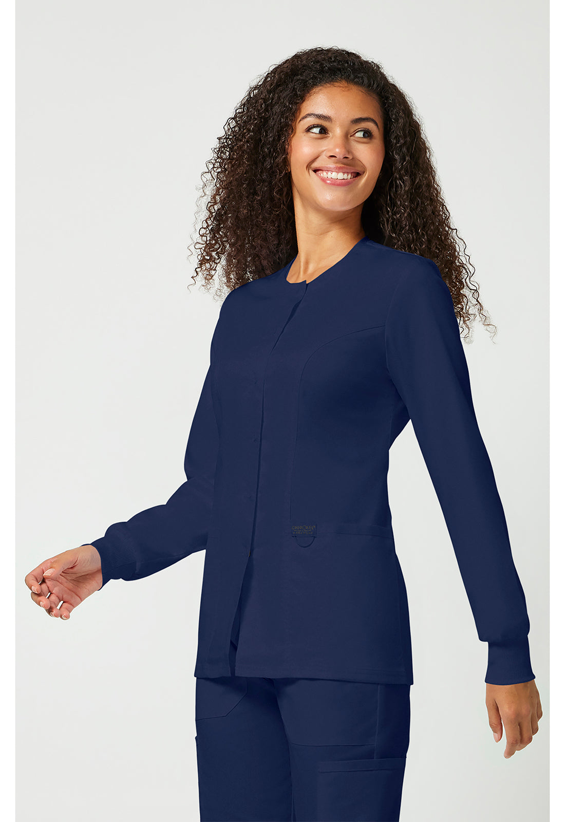 Cherokee Workwear Warming-upjack met drukknoopsluiting met geribde manchetten en 2-way stretch WWE310