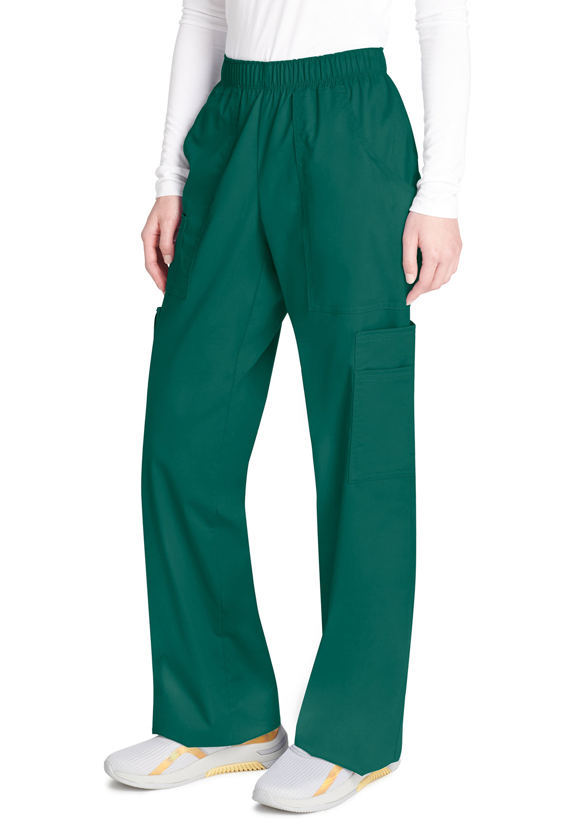 Cargo broek met middelhoge taille en elastische tailleband met 7 zakken en Core Stretch WWE4005