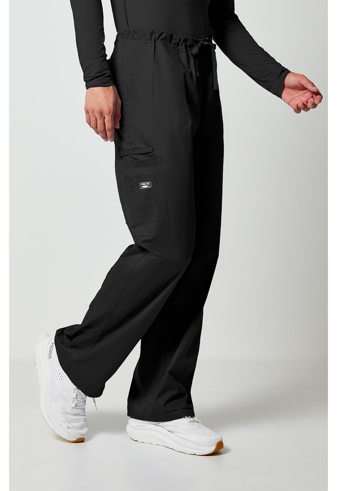 Cherokee Workwear Unisex cargo broek met trekkoord met rechte pijpen en Core Stretch WWE4043