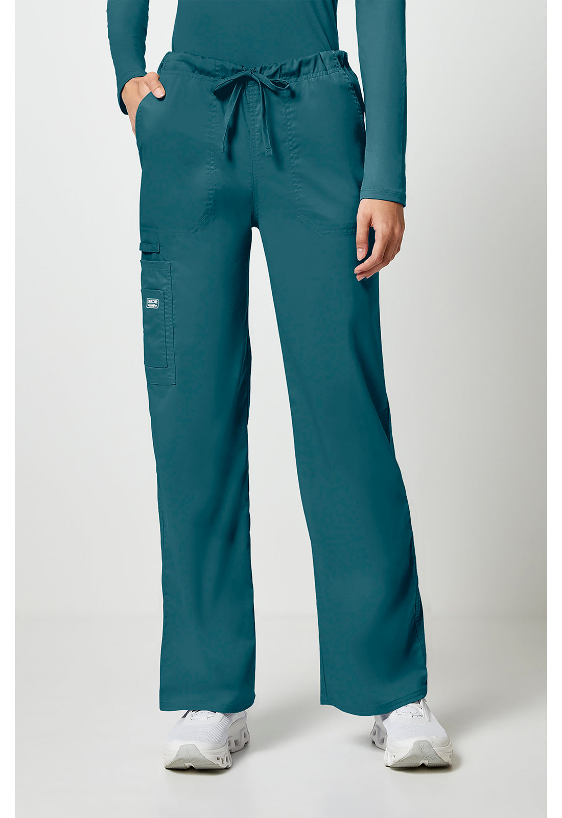 Cherokee Workwear Unisex cargo broek met trekkoord met rechte pijpen en Core Stretch WWE4043