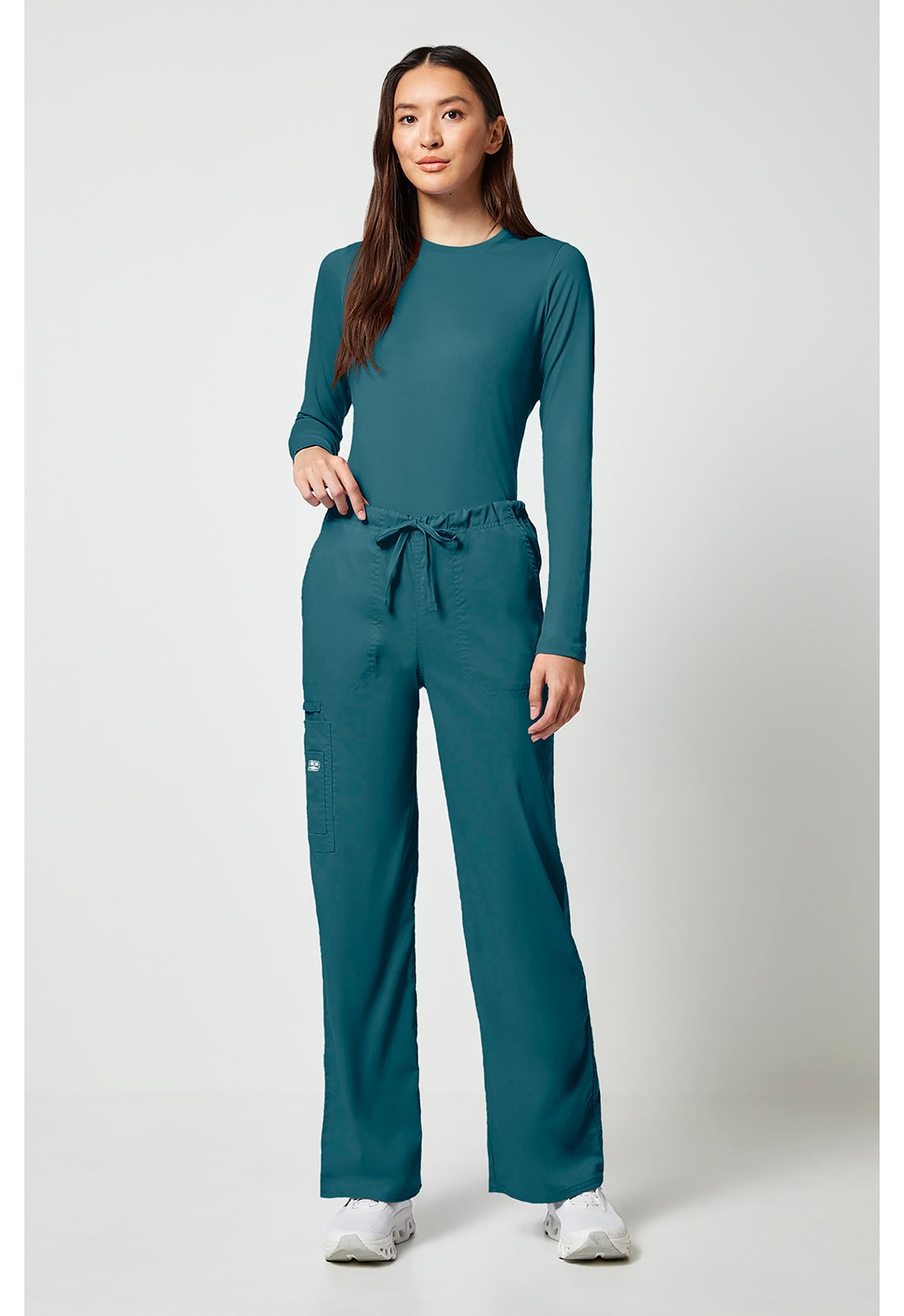 Cherokee Workwear Unisex cargo broek met trekkoord met rechte pijpen en Core Stretch WWE4043