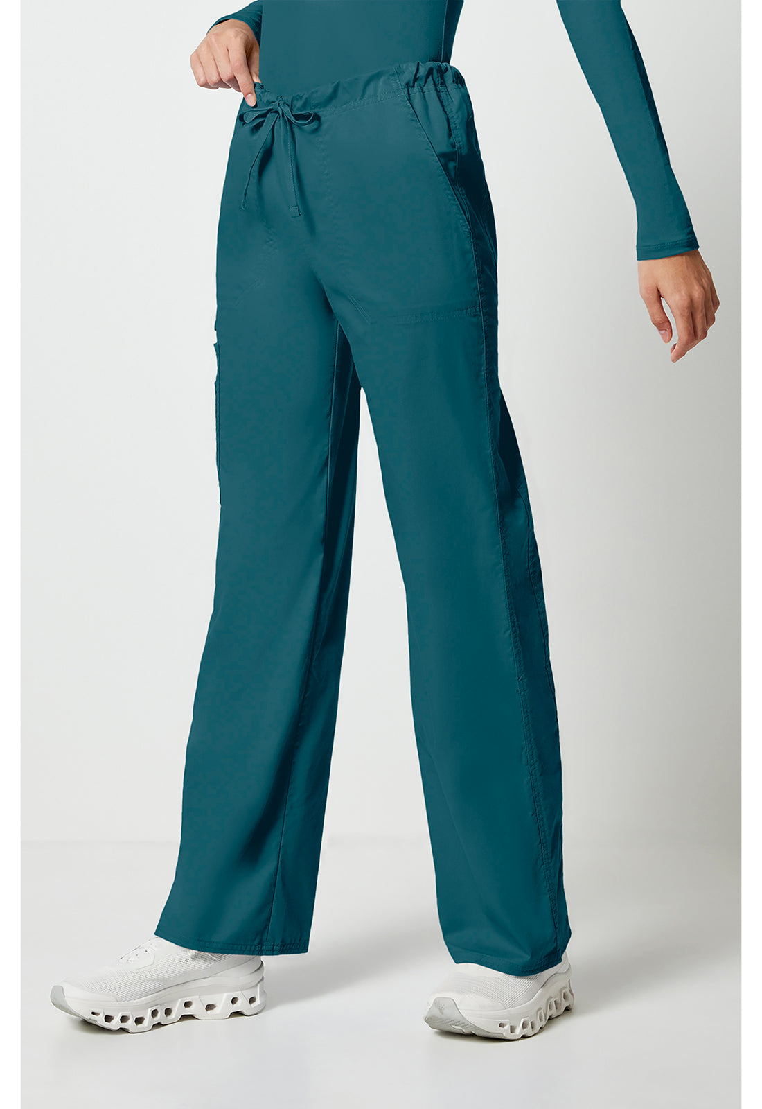Cherokee Workwear Unisex cargo broek met trekkoord met rechte pijpen en Core Stretch WWE4043