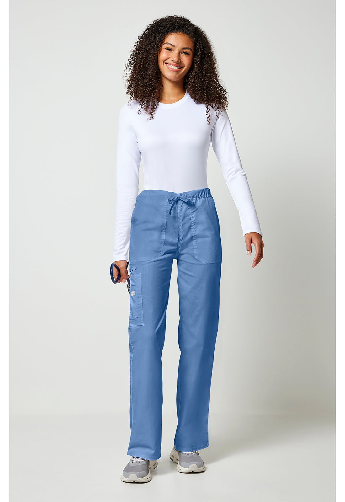 Cherokee Workwear Unisex cargo broek met trekkoord met rechte pijpen en Core Stretch WWE4043