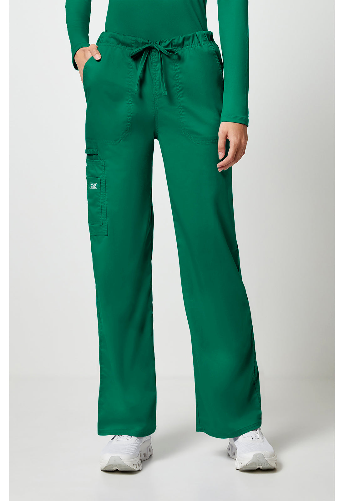 Cherokee Workwear Unisex cargo broek met trekkoord met rechte pijpen en Core Stretch WWE4043