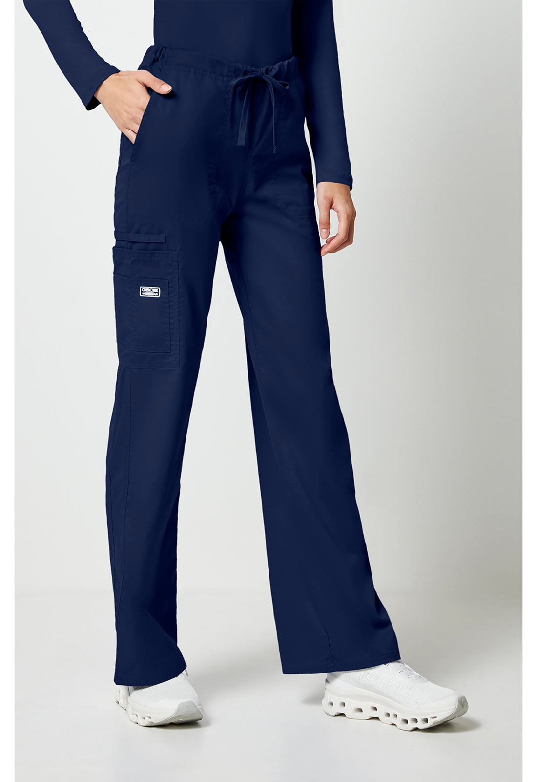 Cherokee Workwear Unisex cargo broek met trekkoord met rechte pijpen en Core Stretch WWE4043