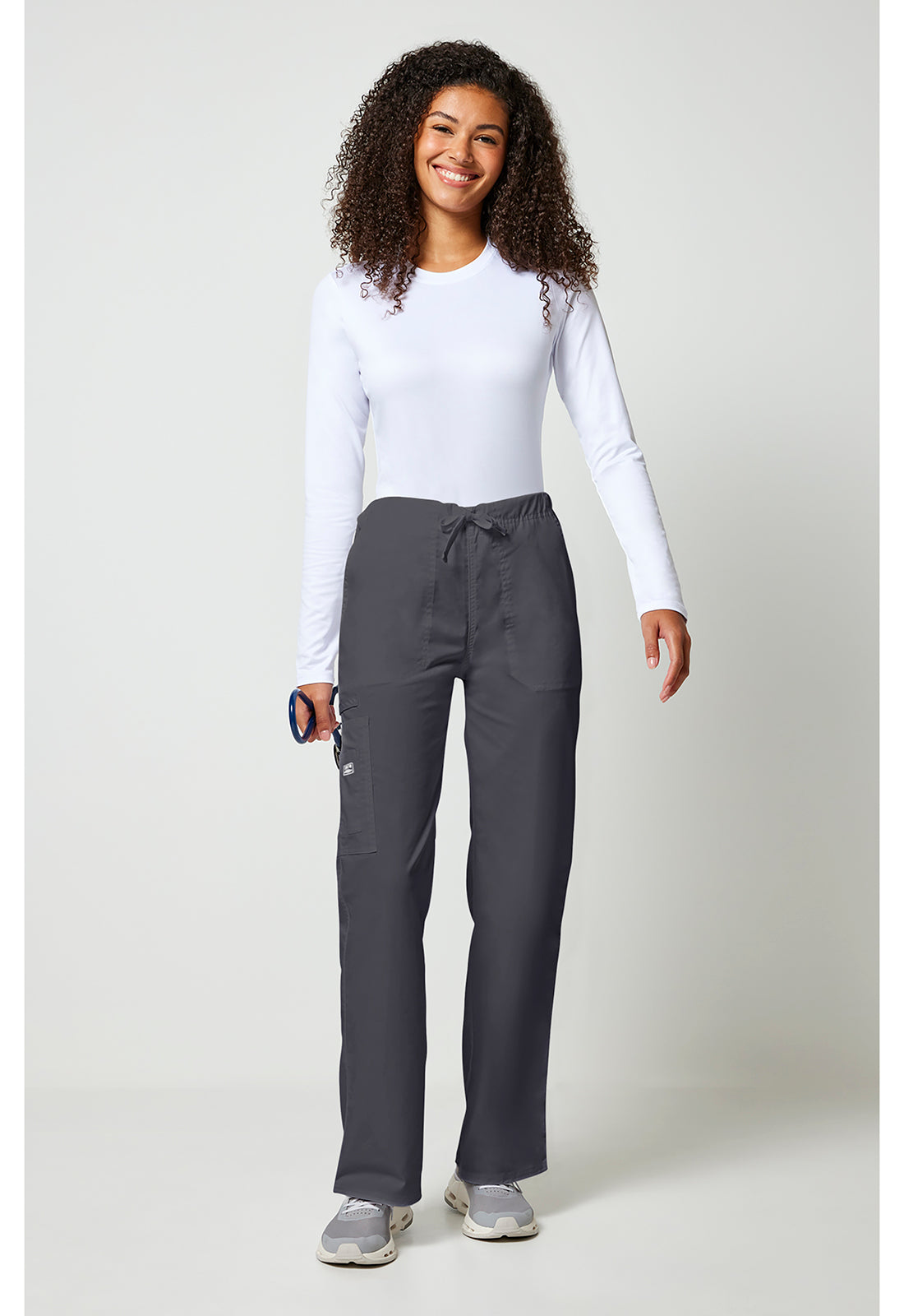 Cherokee Workwear Unisex cargo broek met trekkoord met rechte pijpen en Core Stretch WWE4043