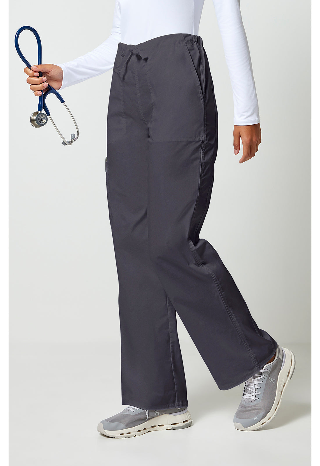 Cherokee Workwear Unisex cargo broek met trekkoord met rechte pijpen en Core Stretch WWE4043