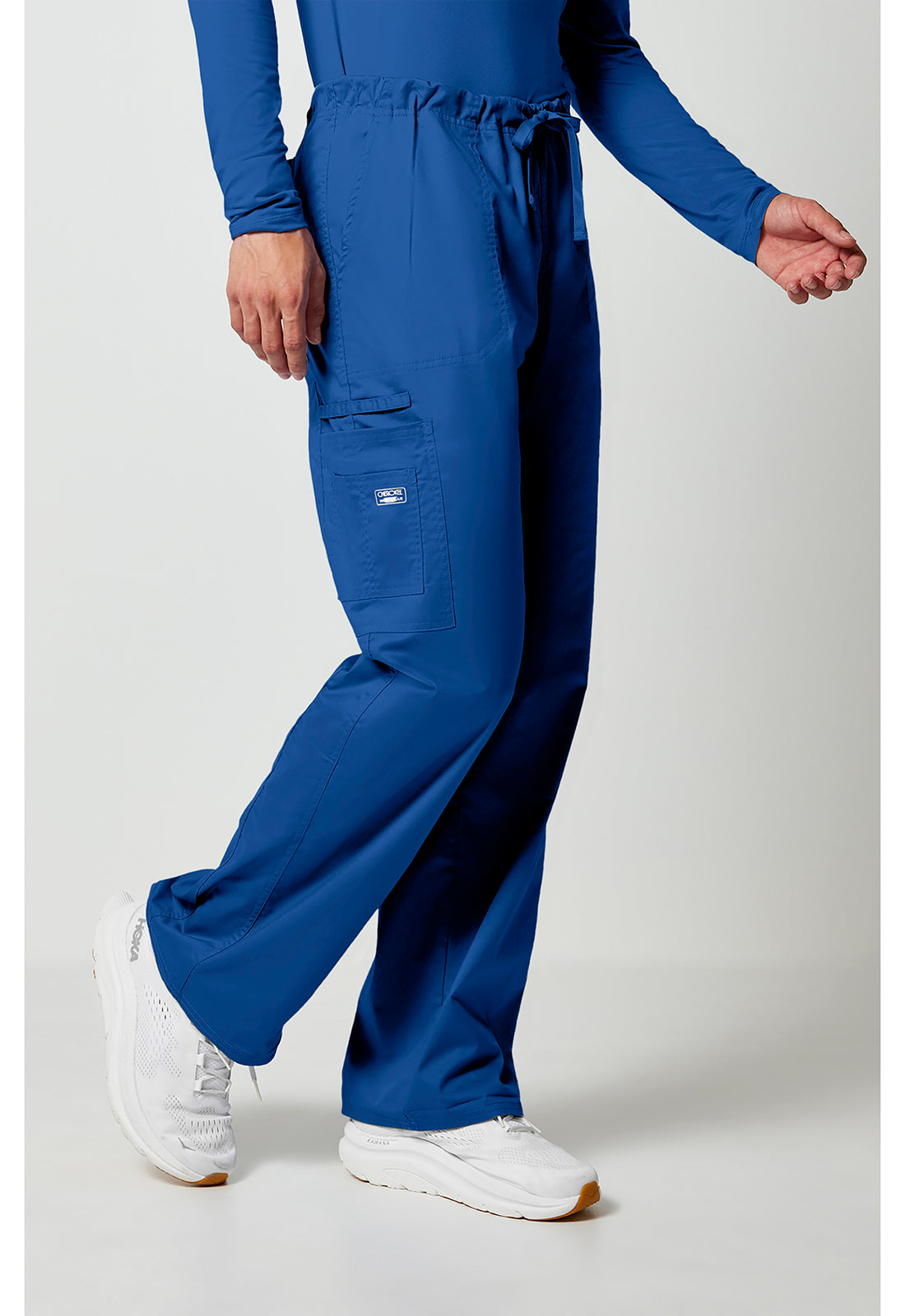 Cherokee Workwear Unisex cargo broek met trekkoord met rechte pijpen en Core Stretch WWE4043