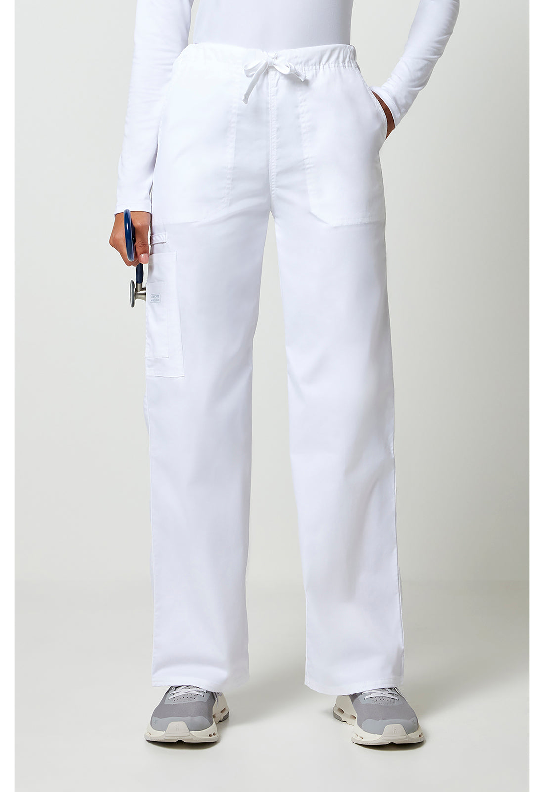 Cherokee Workwear Unisex cargo broek met trekkoord met rechte pijpen en Core Stretch WWE4043