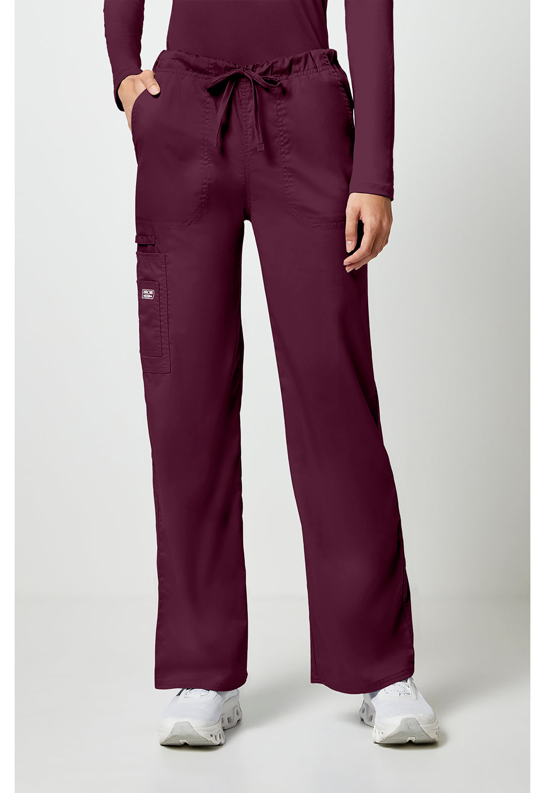 Cherokee Workwear Unisex cargo broek met trekkoord met rechte pijpen en Core Stretch WWE4043