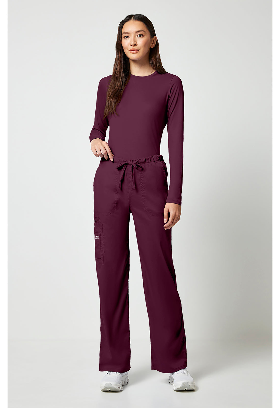 Cherokee Workwear Unisex cargo broek met trekkoord met rechte pijpen en Core Stretch WWE4043