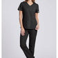 Middelhoge taille, slim fit, rechte broek met trekkoord met elastische tailleband en 2-way stretch WWE4203
