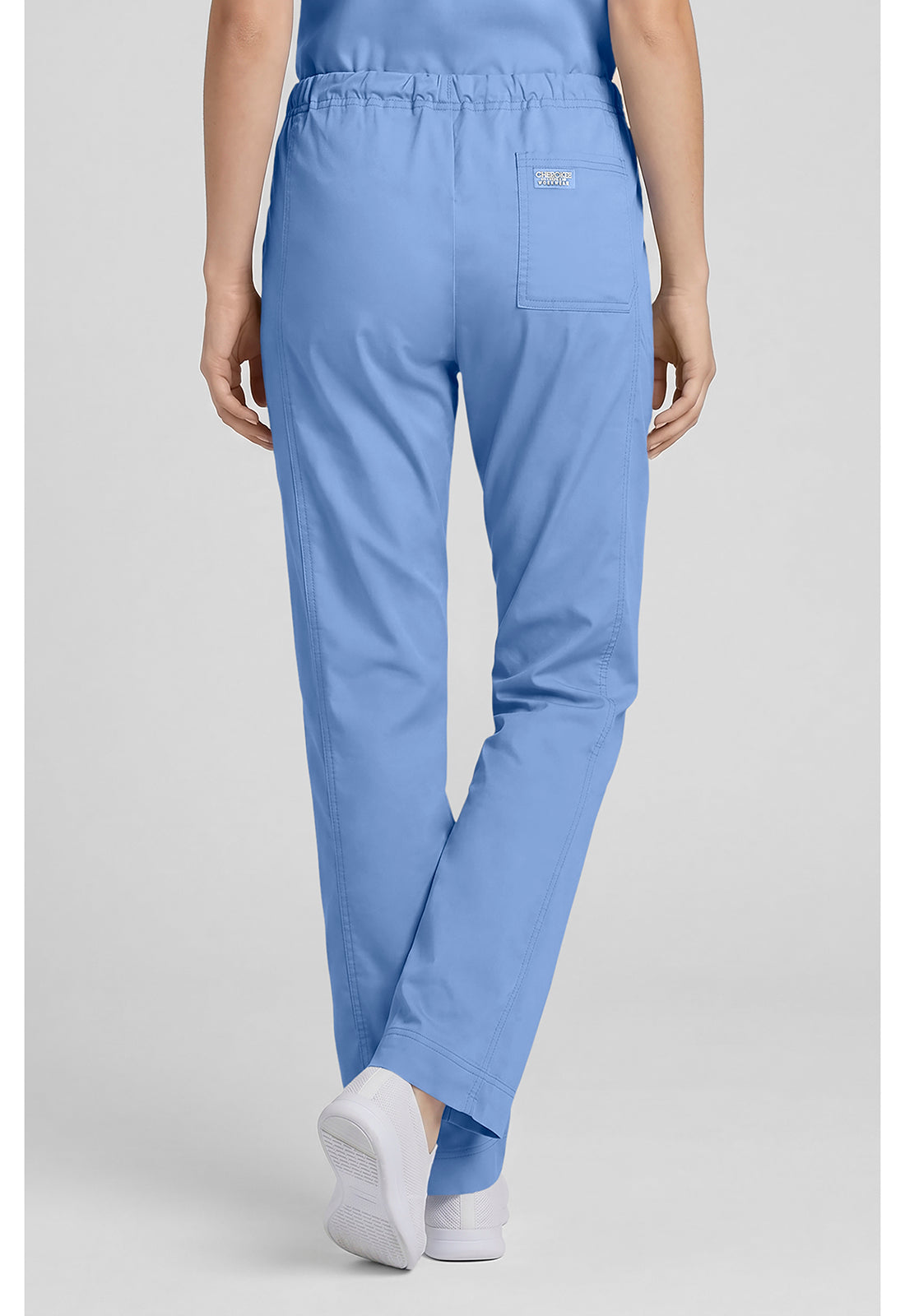 Middelhoge taille, slim fit, rechte broek met trekkoord met elastische tailleband en 2-way stretch WWE4203
