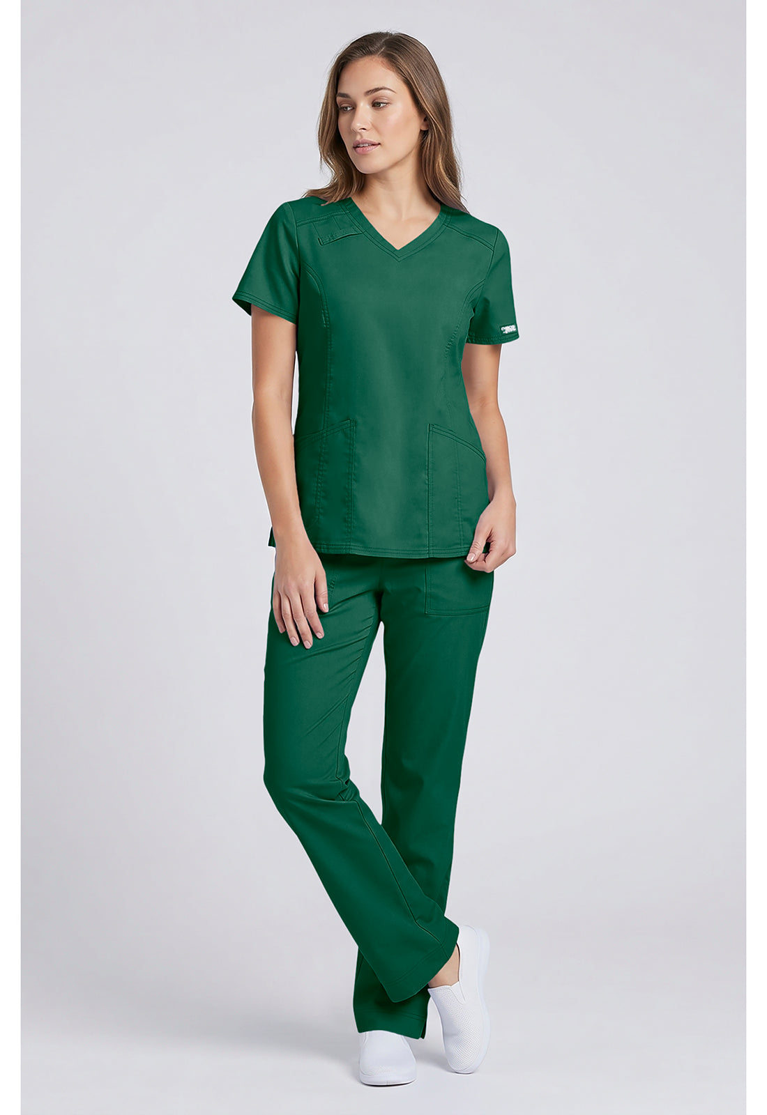 Middelhoge taille, slim fit, rechte broek met trekkoord met elastische tailleband en 2-way stretch WWE4203