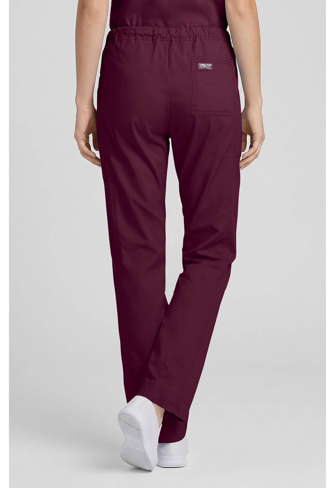 Middelhoge taille, slim fit, rechte broek met trekkoord met elastische tailleband en 2-way stretch WWE4203