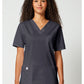 Unisex V-hals top met traditionele pasvorm en 2-way stretch