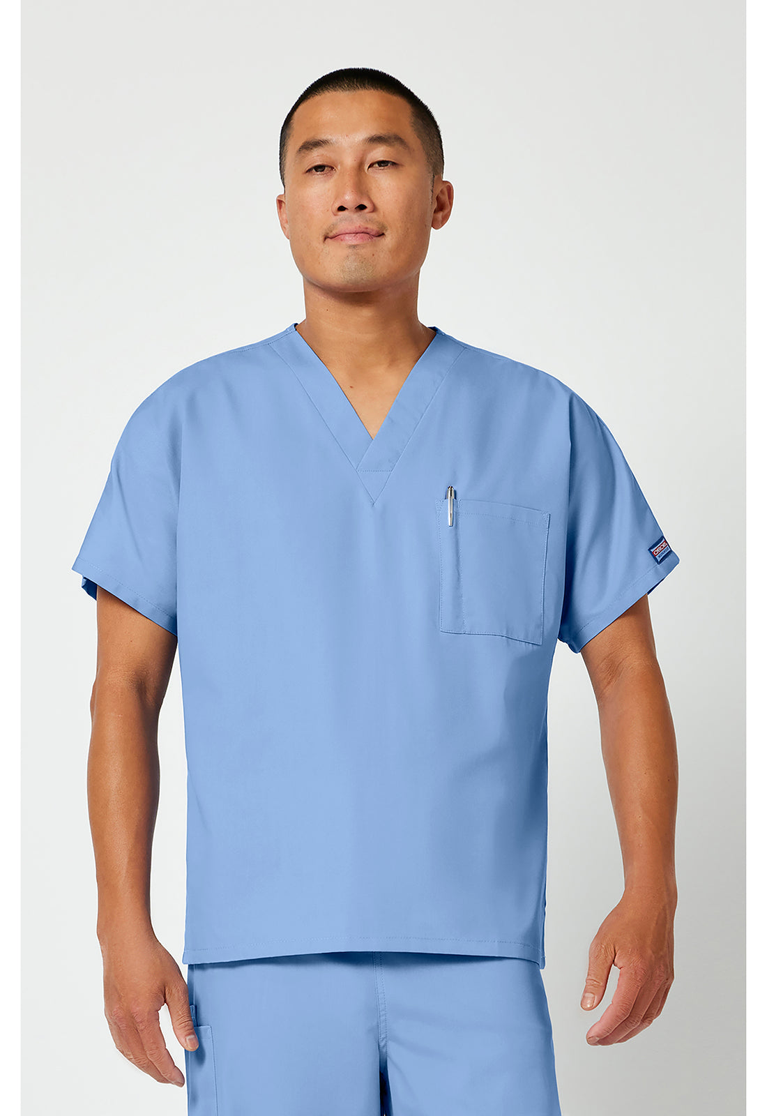 Cherokee Workwear Unisex tuniek met V-hals met vleermuismouwen en borstzak WWE4777