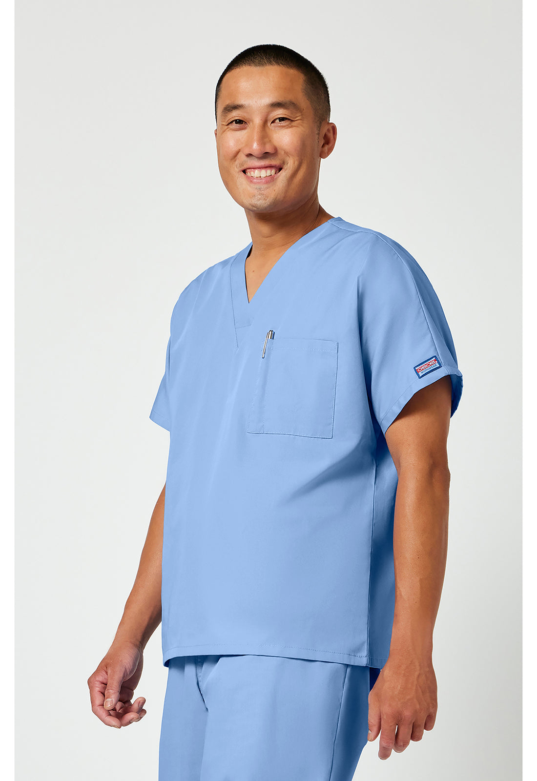 Cherokee Workwear Unisex tuniek met V-hals met vleermuismouwen en borstzak WWE4777