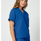 Cherokee Workwear Unisex tuniek met V-hals met vleermuismouwen en borstzak WWE4777