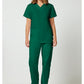 Unisex top en broek set met V-hals en trekkoordbroek WWE530C