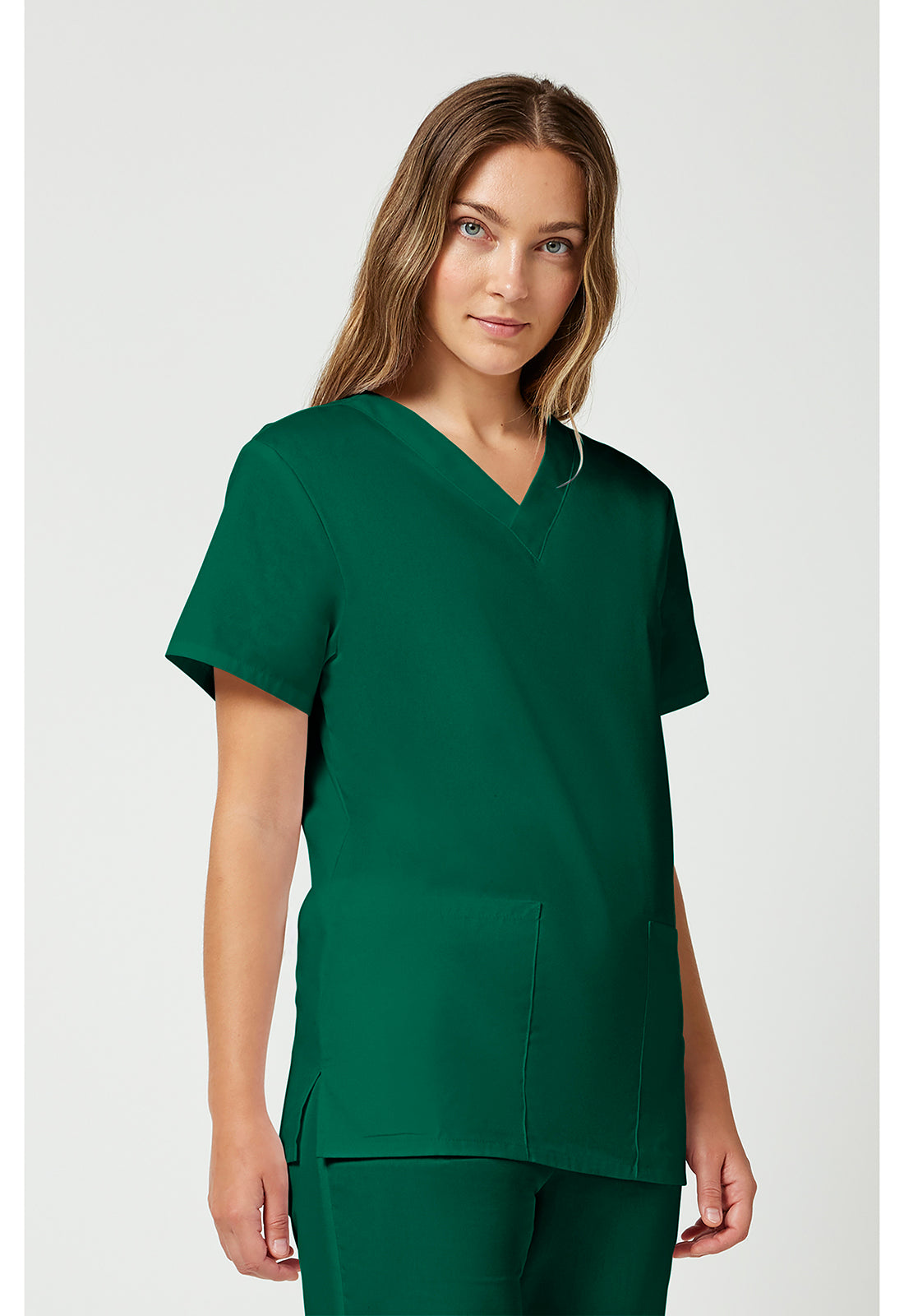 Unisex top en broek set met V-hals en trekkoordbroek WWE530C