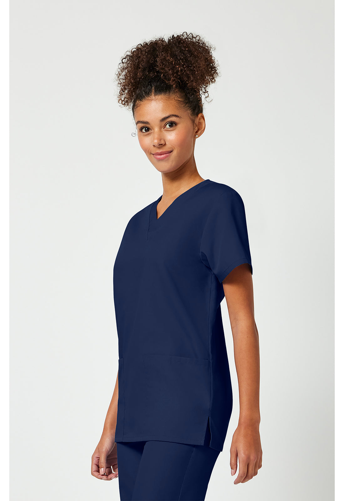 Unisex top en broek set met V-hals en trekkoordbroek WWE530C