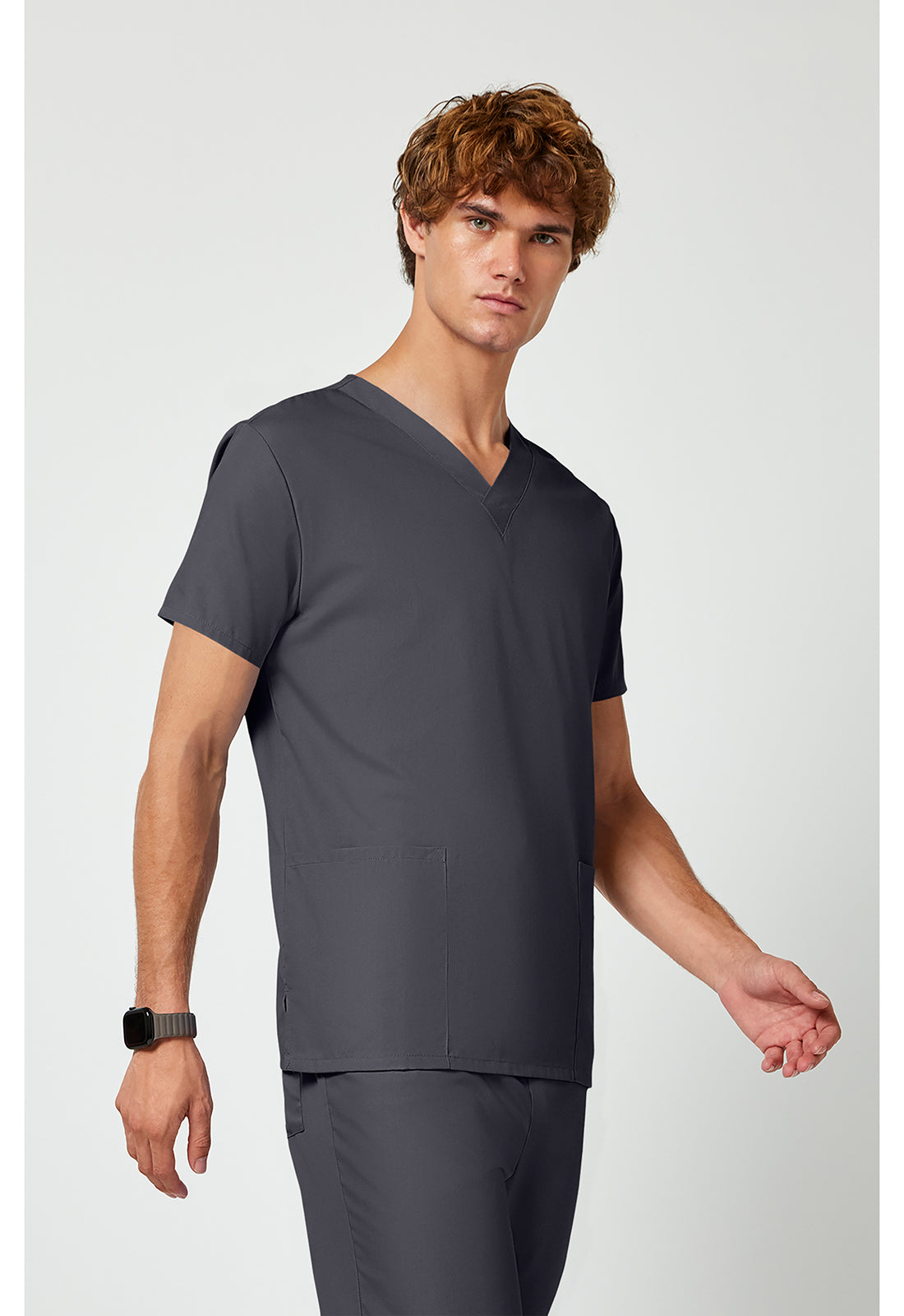 Unisex top en broek set met V-hals en trekkoordbroek WWE530C