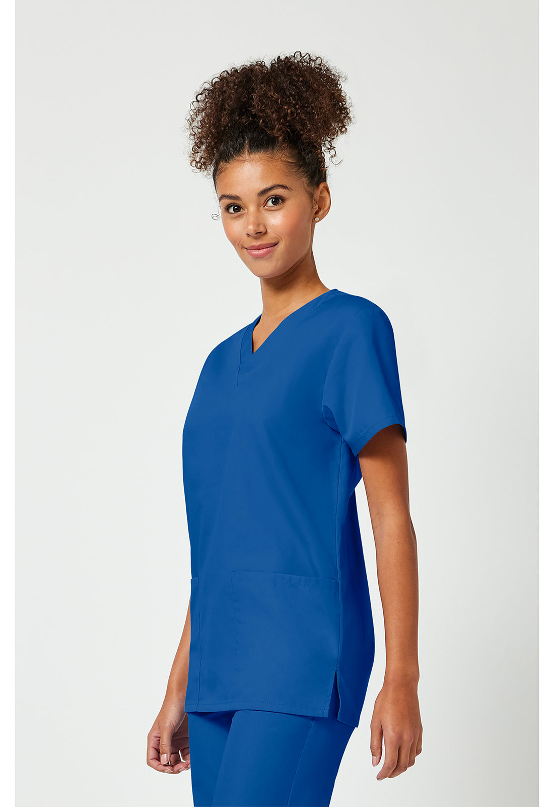 Unisex top en broek set met V-hals en trekkoordbroek WWE530C