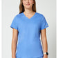 Top met V-hals met mesh details en 2-way stretch WWE601