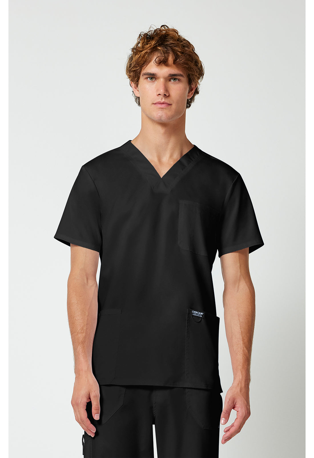 Heren T-shirt met V-hals met moderne pasvorm en ID-lus WWE670
