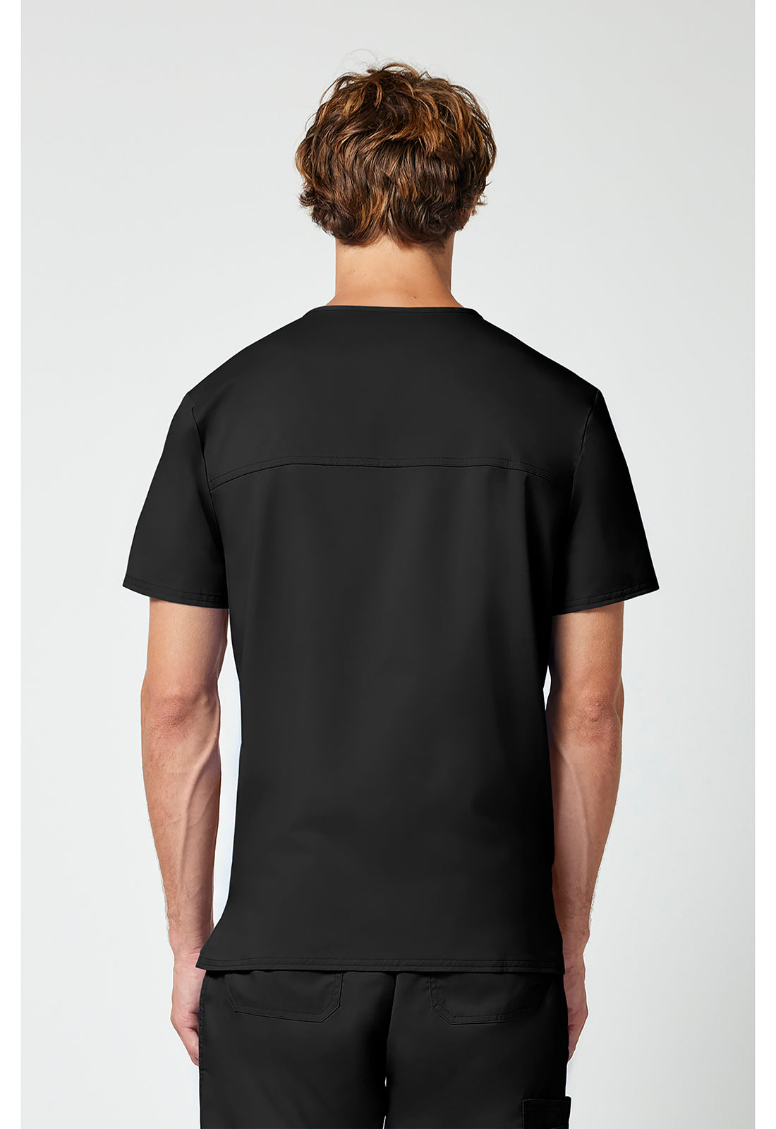 Heren T-shirt met V-hals met moderne pasvorm en ID-lus WWE670