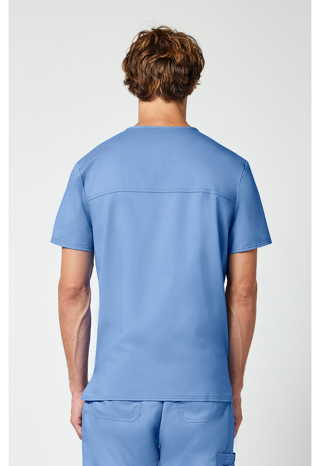 Heren T-shirt met V-hals met moderne pasvorm en ID-lus WWE670