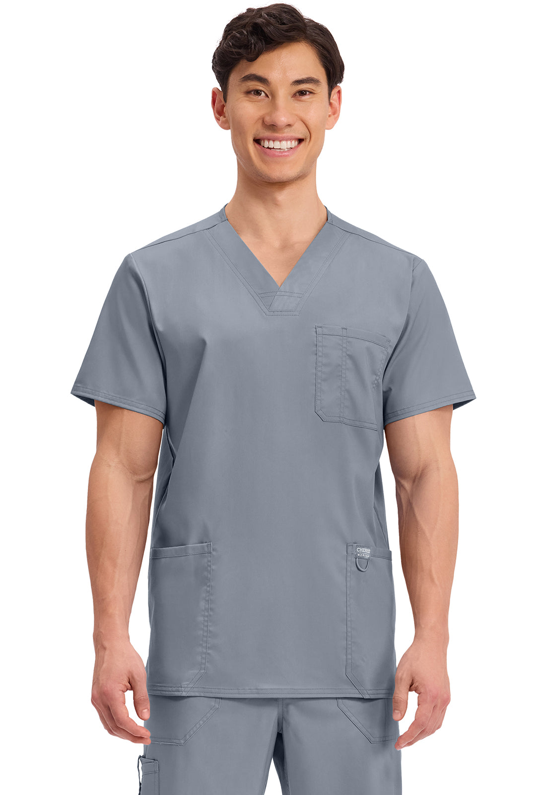 Heren T-shirt met V-hals met moderne pasvorm en ID-lus WWE670
