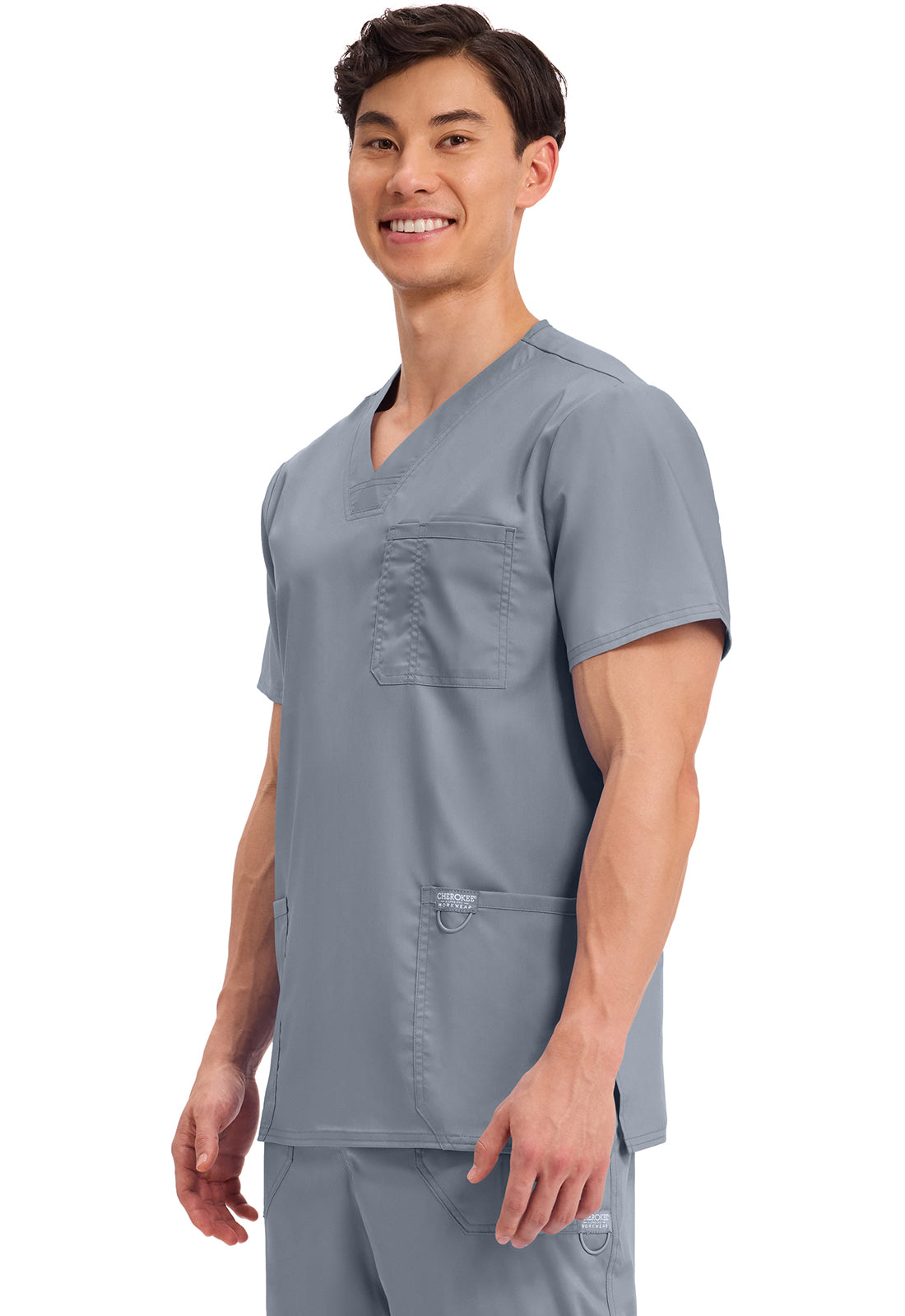Heren T-shirt met V-hals met moderne pasvorm en ID-lus WWE670
