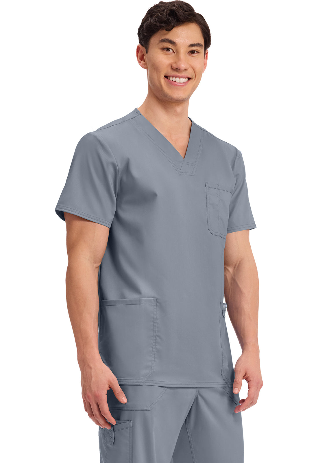 Heren T-shirt met V-hals met moderne pasvorm en ID-lus WWE670