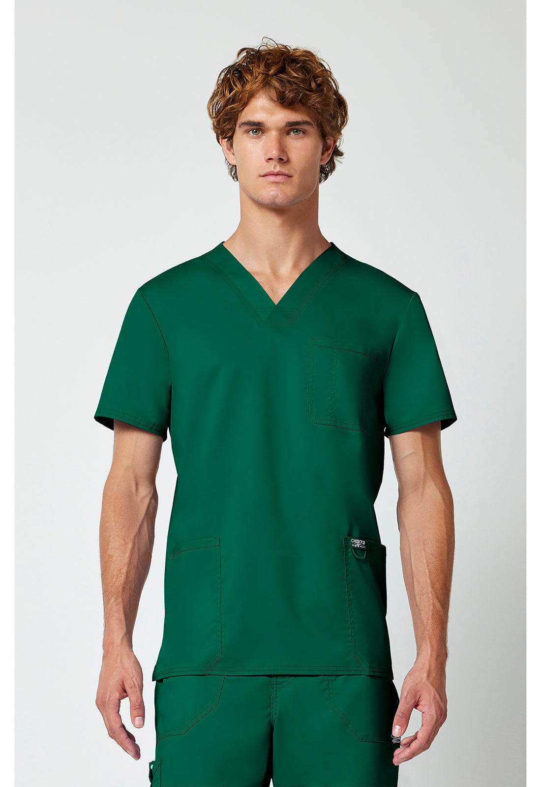 Heren T-shirt met V-hals met moderne pasvorm en ID-lus WWE670