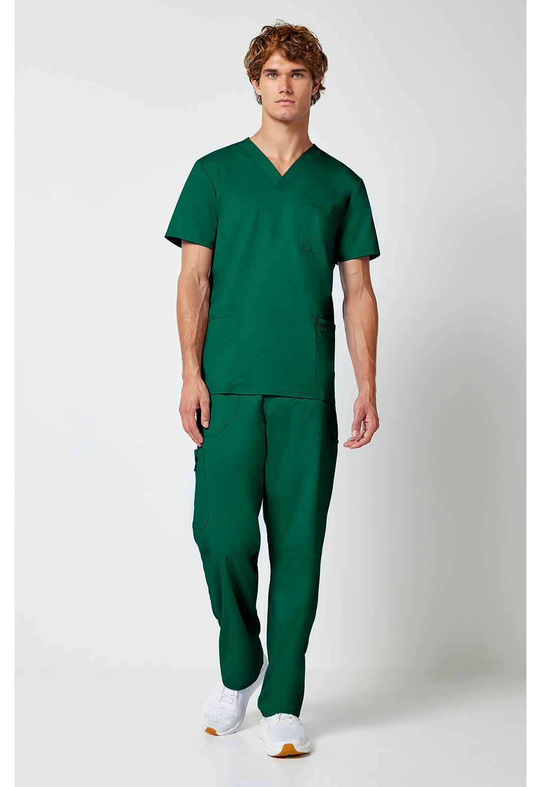 Heren T-shirt met V-hals met moderne pasvorm en ID-lus WWE670
