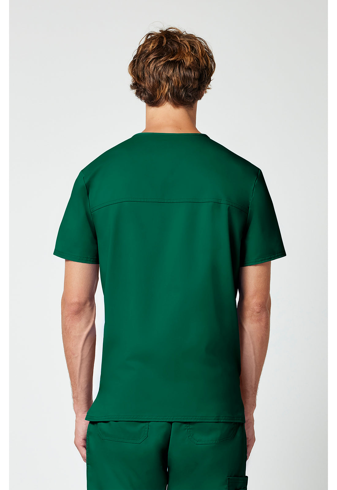 Heren T-shirt met V-hals met moderne pasvorm en ID-lus WWE670