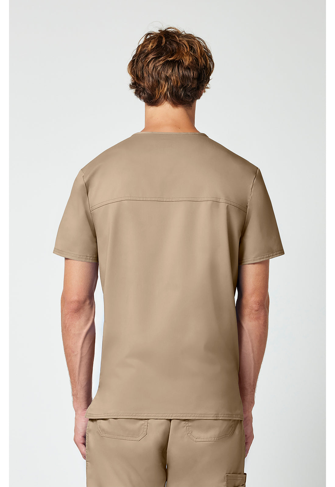 Heren T-shirt met V-hals met moderne pasvorm en ID-lus WWE670