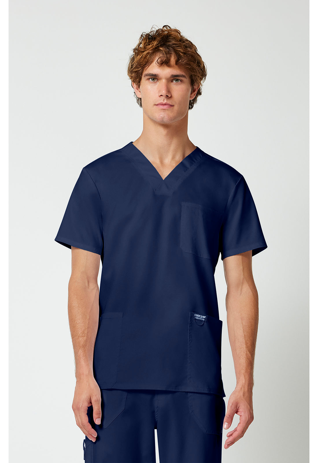 Heren T-shirt met V-hals met moderne pasvorm en ID-lus WWE670