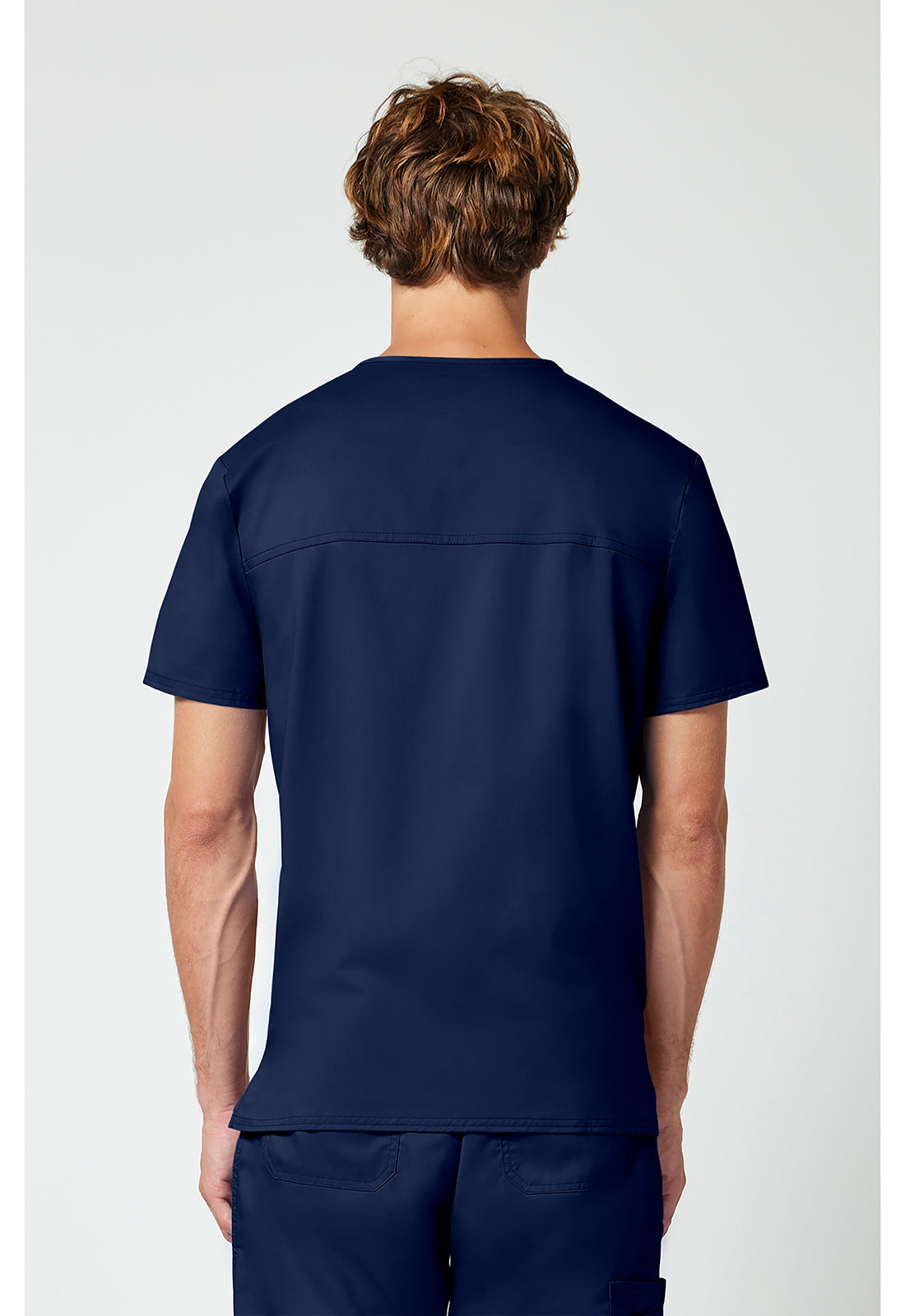Heren T-shirt met V-hals met moderne pasvorm en ID-lus WWE670
