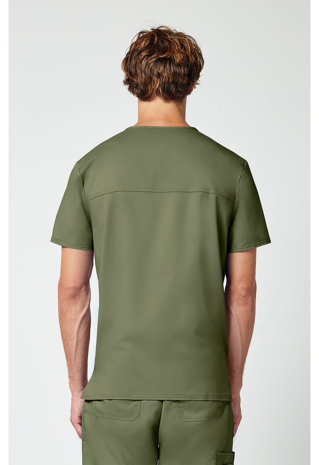 Heren T-shirt met V-hals met moderne pasvorm en ID-lus WWE670