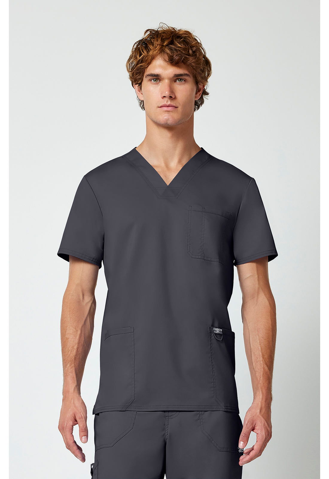 Heren T-shirt met V-hals met moderne pasvorm en ID-lus WWE670