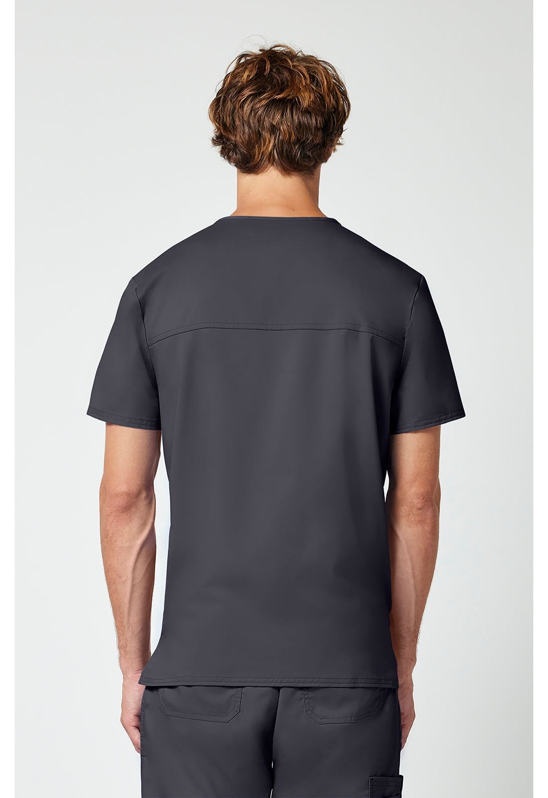 Heren T-shirt met V-hals met moderne pasvorm en ID-lus WWE670